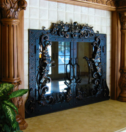 filter_Metal Fireplace